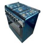 Westpool 5 Burner Gas Cooker 80×50 Wp-6951 Stainless Steel